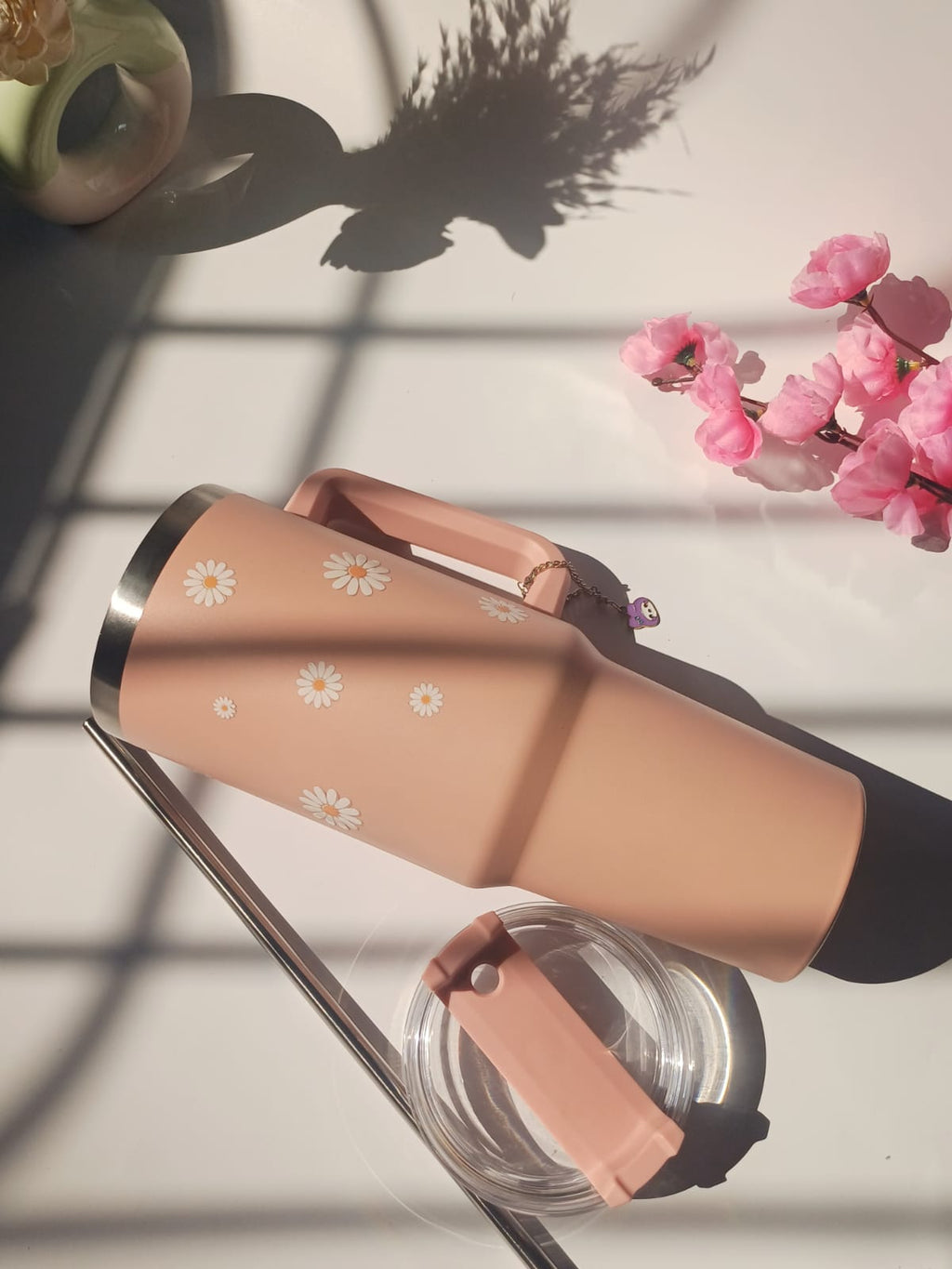 Pastel Petals Tumbler - 1200ml Stainless Steel Tumbler